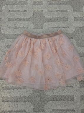 Cat & Jack Blush Pink Daisy Tulle Skirt